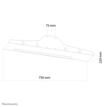 Neomounts Maus- / Tastaturablagehalt. heat Max.10KG