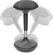 DIGITUS Ergonomischer Hocker / Stehhilfe, höhenverst., Gasdruck