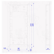 ACO CDN-R-S Small flush-mounted frame CDN, steel 9332 ACO CDN-R-S Small flush-mounted frame CDN, steel 9332