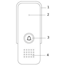 Domofonas EURA ADP-24A3 White 2-laidžių