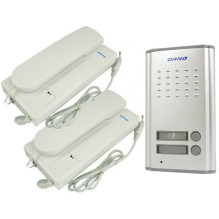 Orno Dviejų butų domofono komplektas FOSSA MULTI White / Silver (OR-DOM-RL-903) Orno Dviejų butų domofono komplektas FOSSA MULTI White / Silver (OR-DOM-RL-903)