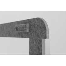 BakkerElkhuizen Seitenwand rund mit Acrylglasscheibe_ Grey