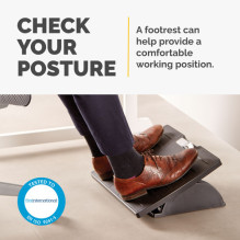 Fellowes Office Suites Microban Footrest Black