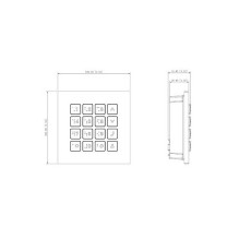 Dahua Technology MODUŁ KLAWIATURY VTO4202F-MK DO MODUŁU VTO4202F-P DAHUA