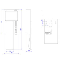 ACO ACO INS-MPR 4 Monitorius INSPIRO kolorowy ditykyl 4 do systems videodomofonowych ACO ACO INS-MPR 4 Monitorius INSPIRO kolorowy ditykyl 4 do systems videodomofonowych