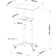 Techly Universal Vežimėlis 103-125 cm Techly Universal Vežimėlis 103-125 cm