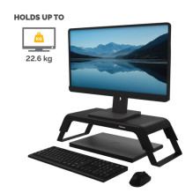 Fellowes Monitor stand Hana LT Max.22,6KG adjustable schwa