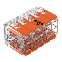 WAGO 221-420 Terminal block with levers max.4qmm 10-Leiter transparent WAGO 221-420 Terminal block with levers max.4qmm 10-Leiter transparent
