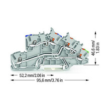 WAGO 2203-7546 Installationsetagen-klemme,N / L / PE,Erdgeschoss grn-gelb,grau WAGO 2203-7546 Installationsetagen-klemme,N / L / PE,Erdgeschoss grn-gelb,grau