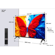 TCL S5L 32S5L TV 81.3 cm (32") Full HD Smart TV Wi-Fi Black 300 cd / m²