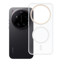 „Xiaomi 17 ULTRA Go“ dėklas, oranžinis, suderinamas su „MagSafe“ ir permatomas „Xiaomi 17 ULTRA Go“ dėklas, oranžinis, suderinamas su „MagSafe“ ir permatomas