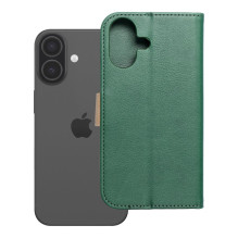 Atverčiamas dėklas, skirtas iPhone 17 / 18, „Split Book“, žalias ir auksinis Atverčiamas dėklas, skirtas iPhone 17 / 18, „Split Book“, žalias ir auksinis