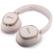 Wireless headphones Guess ENC Rectangle Metal Script pink Wireless headphones Guess ENC Rectangle Metal Script pink