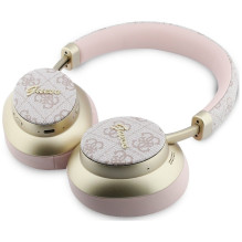 Belaidės ausinės Guess ENC 4G Gold Script Metal rožinės Belaidės ausinės Guess ENC 4G Gold Script Metal rožinės