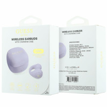 Belaidės ausinės OWS Guess Mini Classic violetinė Belaidės ausinės OWS Guess Mini Classic violetinė