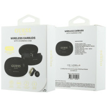 Wireless earphones OWS Guess Metalic Finish Electropated Parts Classic Logo black Wireless earphones OWS Guess Metalic Finish Electropated Parts Classic Logo black
