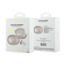 Wireless earphones OWS Guess Metalic Finish Electropated Parts Classic Logo pink Wireless earphones OWS Guess Metalic Finish Electropated Parts Classic Logo pink