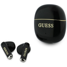 Wireless earphones TWS Guess Glossy Gold Line Classic black Wireless earphones TWS Guess Glossy Gold Line Classic black