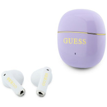 Wireless earphones TWS Guess Glossy Gold Line Classic purple Wireless earphones TWS Guess Glossy Gold Line Classic purple