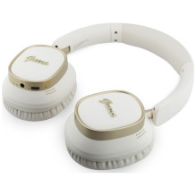 Wireless headphones Guess ENC Rectangle Metal Script white Wireless headphones Guess ENC Rectangle Metal Script white
