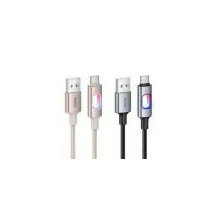 LED Cable USB A to USB C Hoco 3A 1,2 m U144 black LED Cable USB A to USB C Hoco 3A 1,2 m U144 black