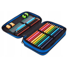 Pencil case CoolPack F066967, 20x13 cm, blue / black / green