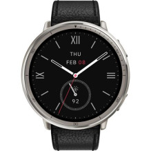Amazfit Active 2 Premium NFC, 46mm su odiniu dirželiu, Black EU W2433EU1N Amazfit Active 2 Premium NFC, 46mm su odiniu dirželiu, Black EU W2433EU1N