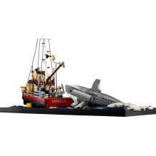 Konstruktorius - LEGO IDEAS 21350 Jaws 1497 Pcs, 3 Minifigures, 350 mm aukščio Konstruktorius - LEGO IDEAS 21350 Jaws 1497 Pcs, 3 Minifigures, 350 mm aukščio