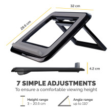 NB ACC STANDAS QUICK LIFT BLACK / I-SPIRE / 17' 8212001 FELLOWES