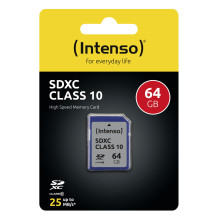 MEMORY SDXC 64GB C10 / 3411490 INTENSO MEMORY SDXC 64GB C10 / 3411490 INTENSO