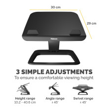 NB ACC STANDAS HANA LT / BLACK 100016994 FELLOWES
