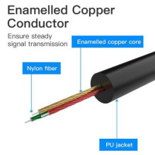 CABLE AUDIO 3.5MM TO USB-C / 1.5M BLACK BGABG VENTION CABLE AUDIO 3.5MM TO USB-C / 1.5M BLACK BGABG VENTION