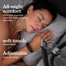 Homedics SS-WB100BL-WW WakeBand, Your Silent Alarm, Blue