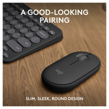 „Logitech Pebble 2 Combo“ TONAL grafito spalvos