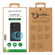 4smarts silikoninis dėklas Cupertino, skirtas Apple iPhone 16 4smarts silikoninis dėklas Cupertino, skirtas Apple iPhone 16