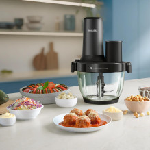 MAISTO PREKIŲ KOMPAKTORIUS-PJAUSTYTUVAS / 5000 SERIJA HR1507 / 00 PHILIPS MAISTO PREKIŲ KOMPAKTORIUS-PJAUSTYTUVAS / 5000 SERIJA HR1507 / 00 PHILIPS