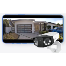 Reolink DUO Series P757 16MP IP security camera dual lens, white