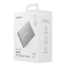 Samsung MU-PD2T0G / WW external solid state drive 2 TB USB Type-C 3.2 Gen 2 (3.1 Gen 2) Silver Samsung MU-PD2T0G / WW external solid state drive 2 TB USB Type-C 3.2 Gen 2 (3.1 Gen 2) Silver