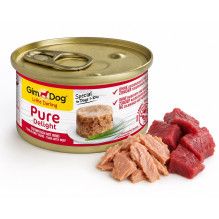 GIMDOG Little Darling Pure Nuostabus tunas su jautiena - šlapias šunų ėdalas - 85g