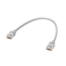 Ubiquiti UACC-Cable-Patch-EL-0.3MW tinklo kabelis, permatomas, baltas, Cat6
