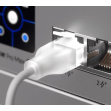 Ubiquiti UACC-Cable-Patch-EL-0.3MW tinklo kabelis, permatomas, baltas, Cat6