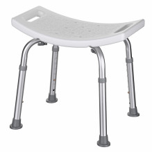 Rectangular shower stool with height adjustment Rectangular shower stool with height adjustment