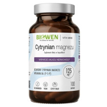 BIOWEN Magnesium Citrate - food supplement for humans - 100 capsules BIOWEN Magnesium Citrate - food supplement for humans - 100 capsules