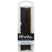 Goodram *DDR4 Rival Deep Black 32GB(2*16) / 3600 CL18 memory module 2 x 16 GB 3600 MT / s 288-pin DIMM Goodram *DDR4 Rival Deep Black 32GB(2*16) / 3600 CL18 memory module 2 x 16 GB 3600 MT / s 288-pin DIMM