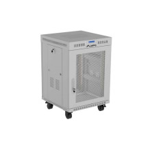 19" 15U 600 × 800 GREY FLOOR-STANDING RACK CABINET WITH PERFORATED DOOR AND LCD, LANBERG (FLAT PACK) 19" 15U 600 × 800 GREY FLOOR-STANDING RACK CABINET WITH PERFORATED DOOR AND LCD, LANBERG (FLAT PACK)