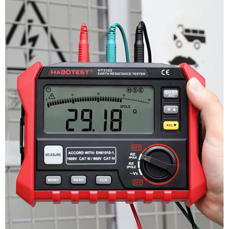 Habotest HT2302 Digital Earth Resistance Tester