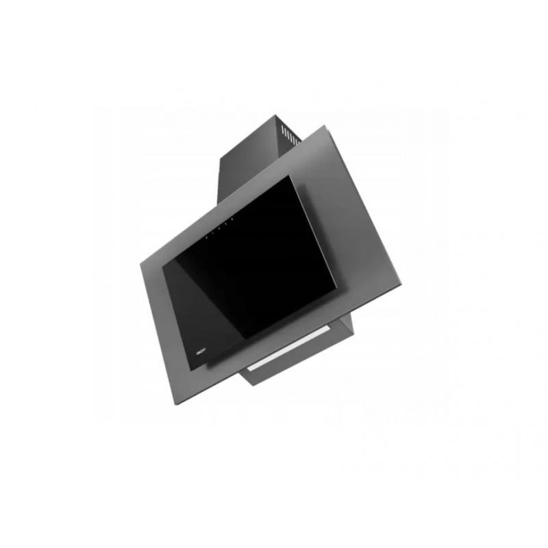 Gartraukis - Okap AKPO WK-4 NERO 60 T300 LED 300 m³ / h 72 dB Plienas / Stiklas Pilkas / Juodas
