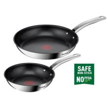 Frying Pan Set - Tefal Intuition B817S255 2-Piece Stainless Steel Frying Pan Set - Tefal Intuition B817S255 2-Piece Stainless Steel