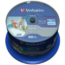 Verbatim BD-R 25GB (6fach, 50 Stück, bedruckbar)