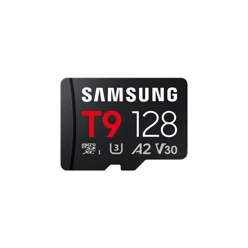 Atminties kortelė Samsung SAMSUNG T9 microSD su USB kortelių skaitytuvu 128GB iki 200 MB / s skaitymo ir 130 MB / s rašy